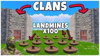 HOW I TROLLED 2 CLANS WITH  LANDMINES (Threatened Me To Raid Me)