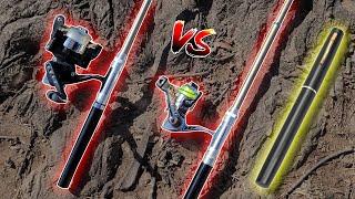 Testing 2 Spinning Pen Rod (Winter Pond Fishing)