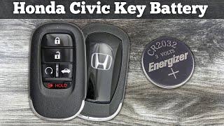 How To Change 2022 - 2023 Honda Civic Key Fob Battery - Replace Replacement Remote Fob Batteries