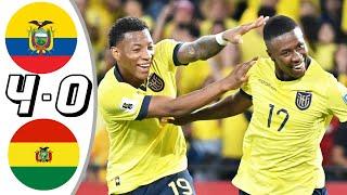 Ecuador vs Bolivia 4-0 Resumen y Goles 2024