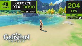 GUNSHIN IMPACT UNLOCKED FPS | NVIDIA GEFORCE RTX 3090 24GB | EXTREME QUALITY GRAPHIC SETTINGS