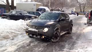 Nissan juke 4wd. Off road in snow video.