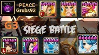 G3 siege Counter Seara Loren Perna =Peace= Vs Teikou Vs Doubt