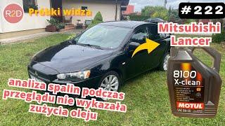 Wymiana oleju po 8000 km zbyt późno? Mitsubishi Lancer, Motul X-clean 5W40 #222