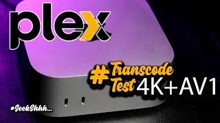 M4 Mac Mini 4K Plex Transcode Test! Apple Silicon #Remux #AV1 #GeekShhh