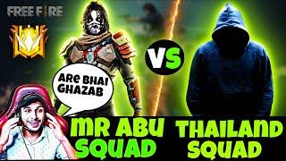 Nonstop gaming tour, MR ABU Squad Vs Thailand intense match, free fire