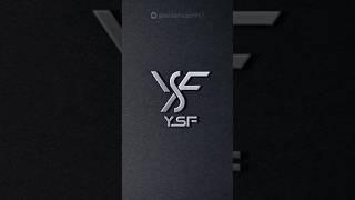 YSF name logo brand. #ysf  #namelogo #shorts #youtube #viral #trending #art