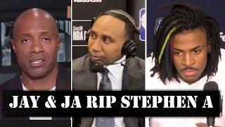 Ja Morant & Jay Williams DESTROYS Stephen A Smith for HORRIFIC Takes on Giannis & Memphis!