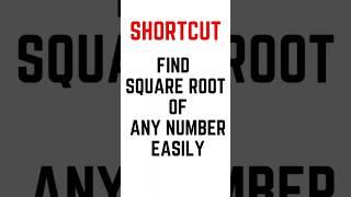 Maths Tricks | How to find square root of any number | Finding square root shortcut tricks |