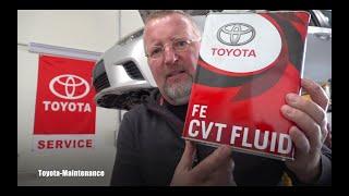 2014 Corolla CVT Fluid replacement