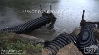 5 11 19 Poplarville, MS Rapid Dam Failure From Extreme Flooding Small Lake Drains In Minutes