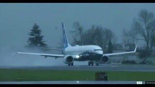 Boeing 737 MAX First Flight Takeoff