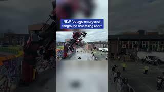 NEW footage emerges of fairground ride falling apart 