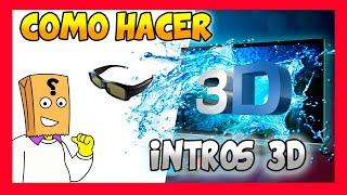 COMO HACER una INTRO 3D para YOUTUBE 2020 (sin PROGRAMAS Y FACIL)