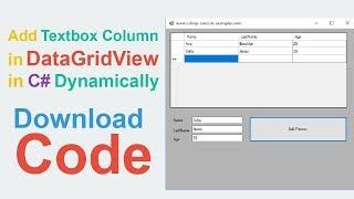 Add Data From TextBox to DataGridView in C#