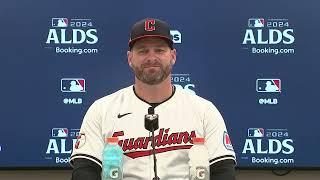 Guardians Stephen Vogt on Tough Game 2 loss to Tigers in ALDS: "We're going to fight right back"