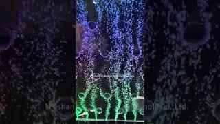 Rainbow Color Led Dancing Fountain Water Bubble Wall Room Divider for Home, Bar, Hotel, Restaurant