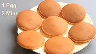 ONE EGG TWO MINUTES Easy Dorayaki Recipe | Japanese Pancake Street Food