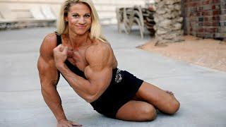 Big BICEPS! Blakelee Ortega and Louwagie Female bodybuilder's