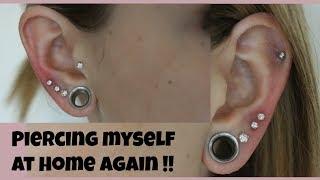 Piercing My Ears At Home... again. | Alyssa Nicole |