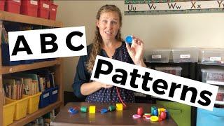 ABC Patterns - Color, size, shape, movement, learning fun! - Learn at home