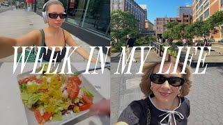 week in my life: touring apts! 10k steps club, fav salad recipe, bathroom organization