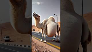 Pregnant White Camel recover by doctor's #humanity #camel #desertcamel #treatment #animals ##rescue