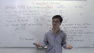 Hausdorff topological spaces