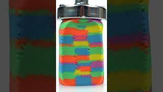 Rainbow Kinetic Sand ANNIHILATION by Hydraulic Press! 勞 ASMR