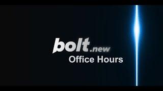 bolt.new Office Hours