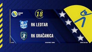 RUKOMET / PREMIJER LIGA BIH: RK LEOTAR - RK GRAČANICA