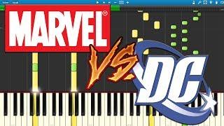 Marvel VS Dc [Piano Tutorial] (Synthesia)