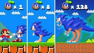 Super Mario Bros, but Sonic can Upgrade to DINO SONIC...