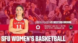 SFU Women's Basketball: Red Leafs vs Western Oregon - January 30th, 2025