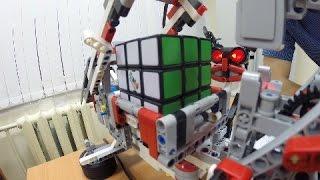 Сборка Кубика Рубика роботом LEGO Mindstorms EV3 . Уфа, кружок робототехники