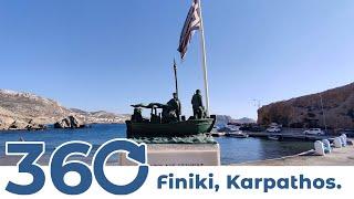 Finiki, Karpathos. 5K 360° Virtual video. 07/2019