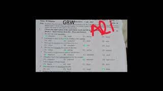 grw board 1st time English paper 11th 2025