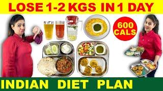 Lose 1 Kg - 2 Kg in 1 Day | Easy Diet Plan to Lose Weight Fast | Indian Diet Plan by Natasha Mohan