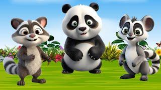 Happy Animal Moment, Familiar Animal Sounds: Raccoon, Lemur, Panda,... - Animal Paradise