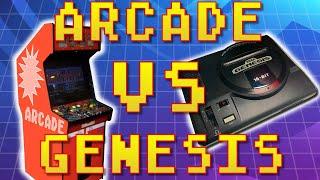 Arcade vs. Sega Genesis! *24 GAMES* Covered!