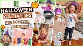 HALLOWEEN ACTIVITIES FOR TODDLERS + PRE SCHOOL KIDS |  Fun Ideas For Halloween AT Home