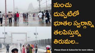 Stunning Beauty Of Tirumala Sri Venkateswara Swamy Temple On A Foggy Morning