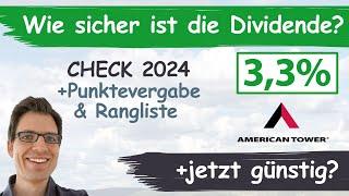 American Tower (REIT) Aktienanalyse 2024: Wie sicher ist die Dividende? Jetzt günstig?