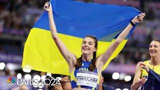 Yaroslava Mahuchikh CLAIMS Olympic gold in women's high jump for Ukraine | Paris Olympics