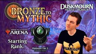  Bronze To Mythic: Episode 12 - Starting Rank: Platinum 3 - MTG Arena: Duskmourn: House Of Horror