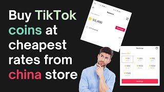 Buy TikTok coins at cheapest rates in CHINA 2023 #tiktok #tiktokcoins #tiktokgift