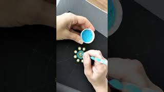 How to paint dot mandala art | Dotting tools | Tutorial #tutorial #shorts #dotart