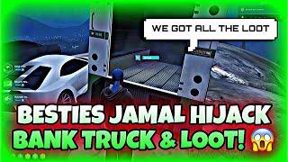 Besties Jamal Hijack Bank Truck & Loot | NoPixel GTA RP | NoPixel Clips