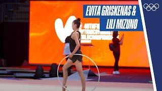  USA's Evita Griskenas & Lili Mizuno at the World Championships 2023 I Valencia, Spain