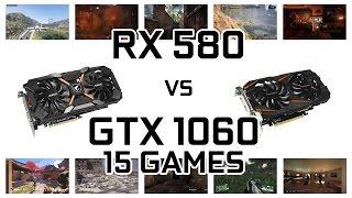 RX 580 VS GTX 1060 6GB || BENCHMARK IN 15 GAMES 1080P